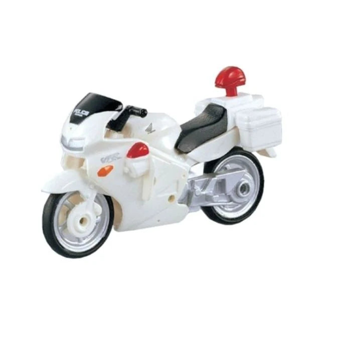Tomica No.4 Honda VFR800 White Police Motorcycle